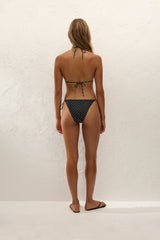 Sete Bikini Top Lola Polka Dot Black Cream