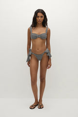 Sol Bikini Top Seersucker Gingham - Final Sale