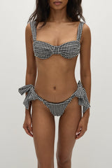 Sol Bikini Top Seersucker Gingham - Final Sale
