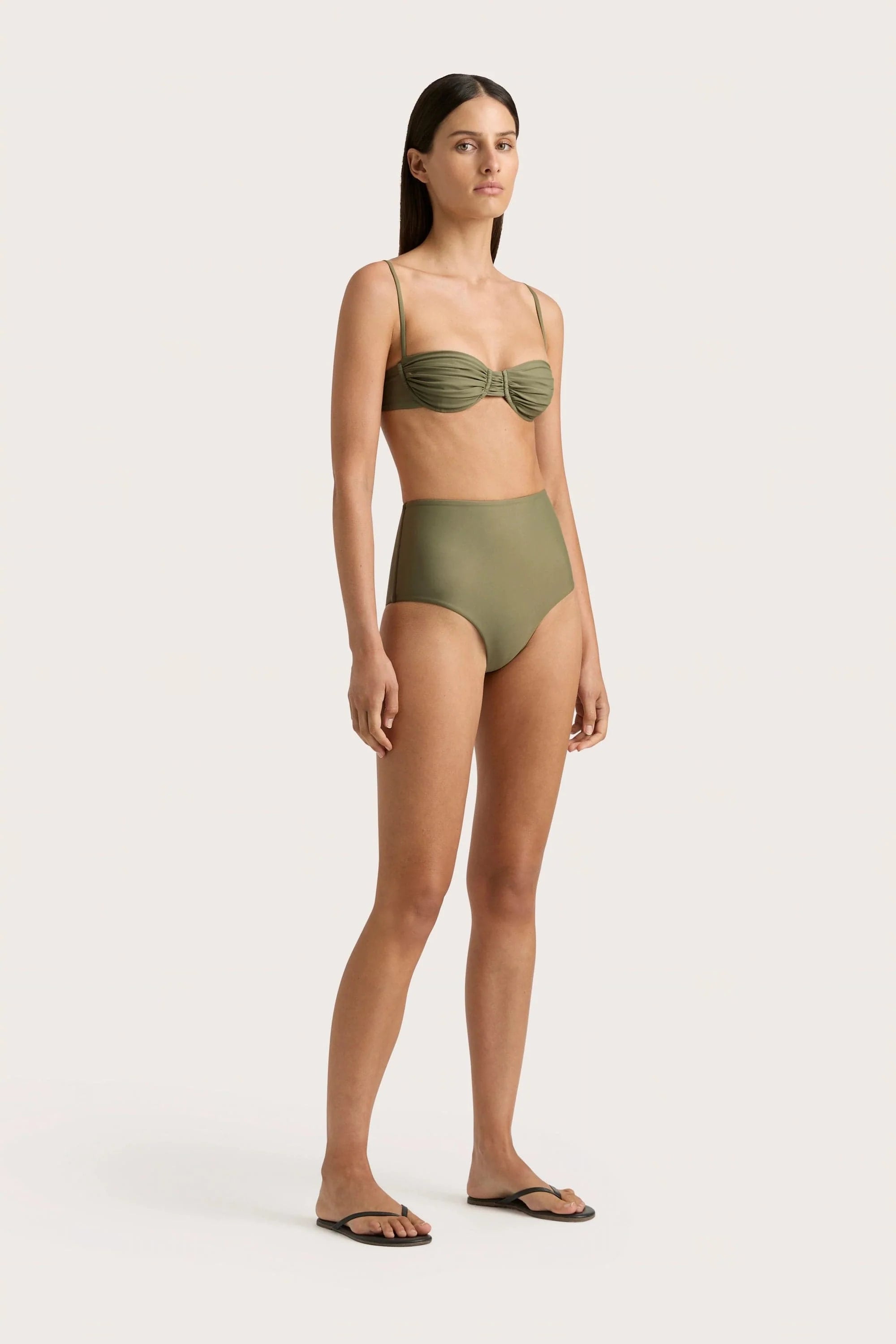 Reyes Bikini Bottom Khaki - Final Sale