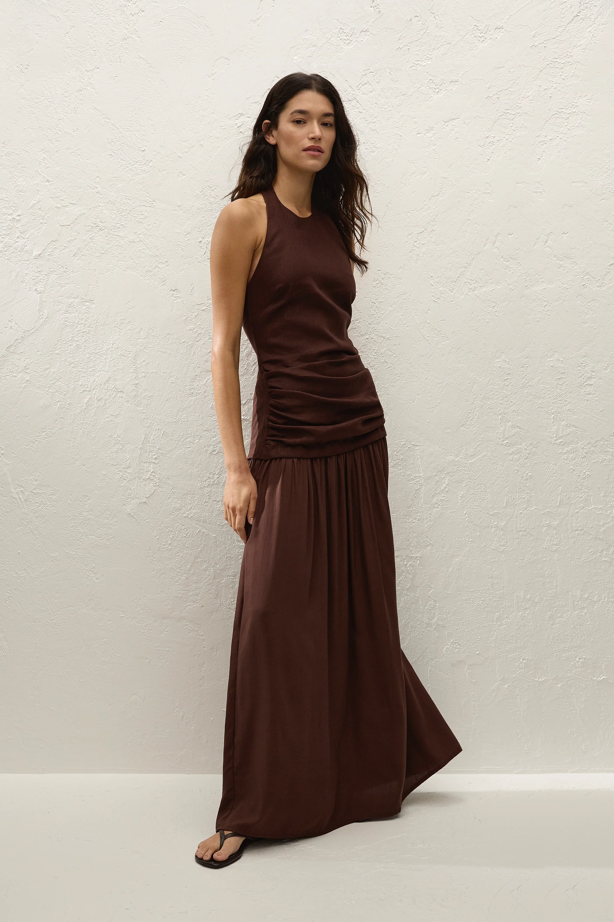 Tali Maxi Dress Carob - Final Sale