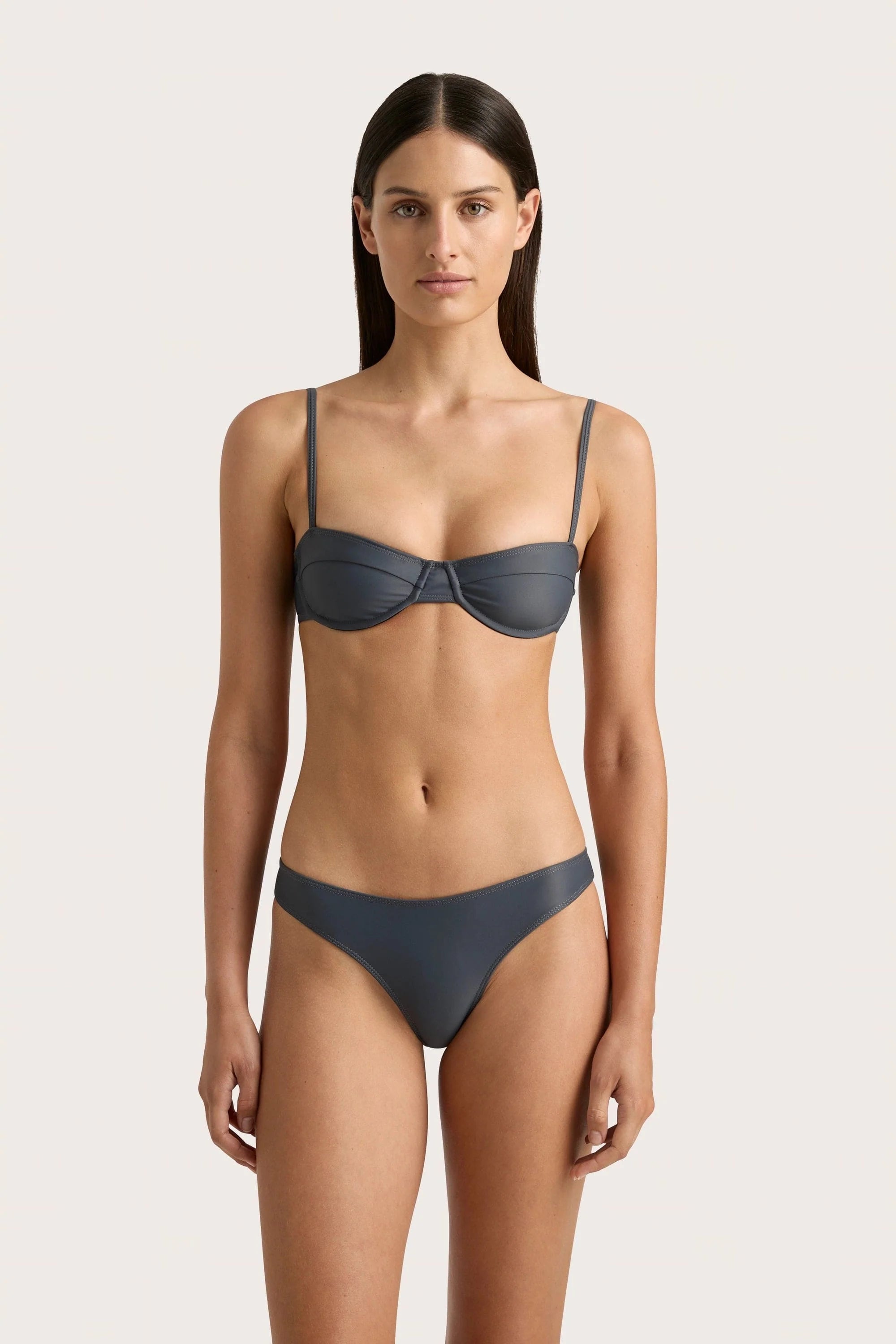 Farrah Bikini Top Charred Navy - Final Sale
