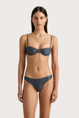 Farrah Bikini Top Charred Navy - Final Sale
