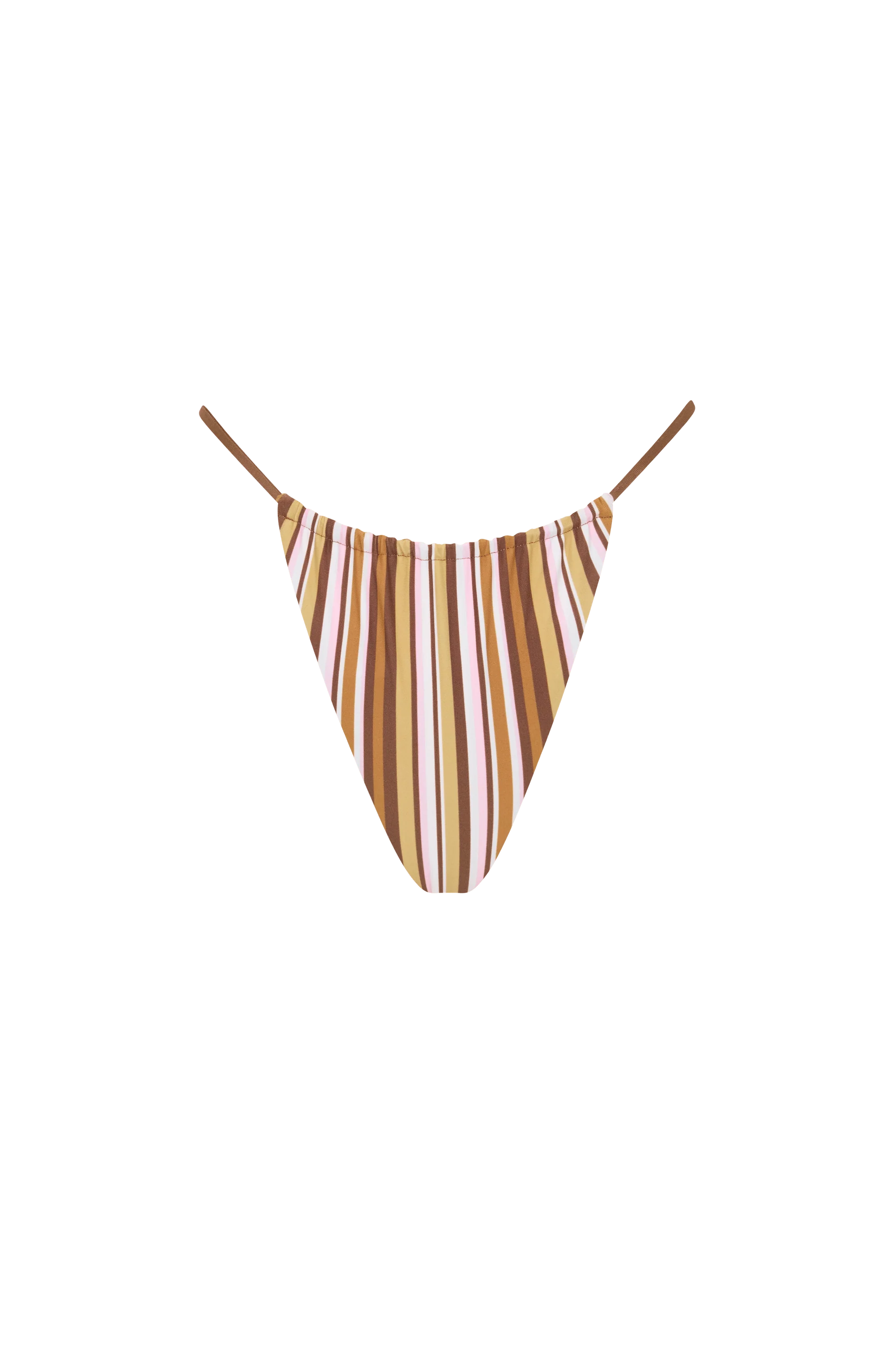 Elea Bikini Bottom Terracotta Stripe - Final Sale