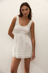Juliet Mini Dress White - Final Sale