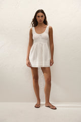 Juliet Mini Dress White - Final Sale