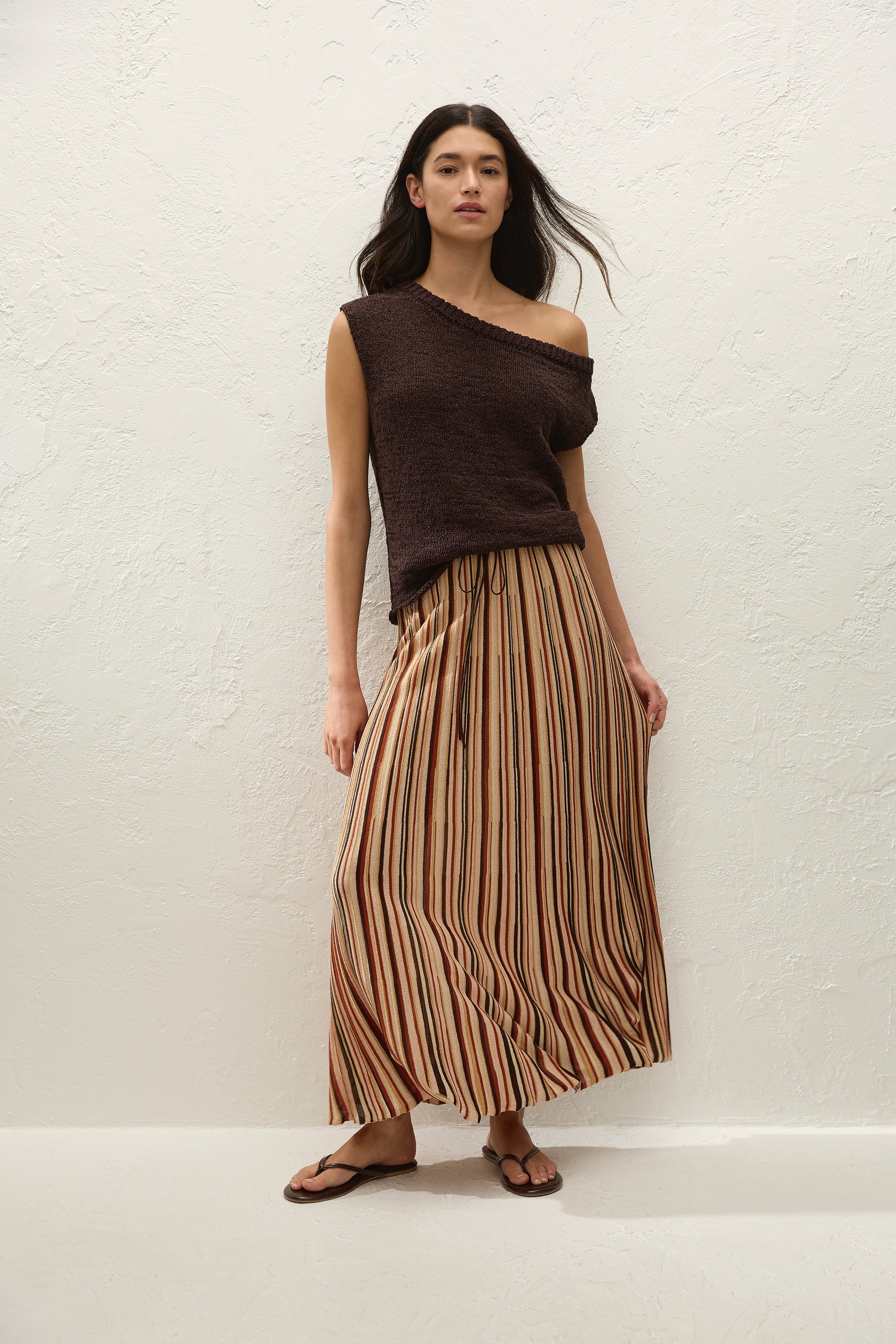 Iden Maxi Skirt Murano Stripe - Final Sale