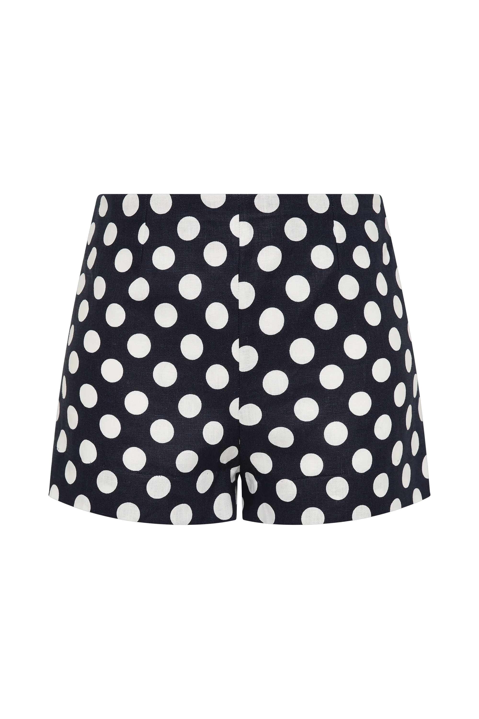 Lila Mini Short Vintage Navy White Dot