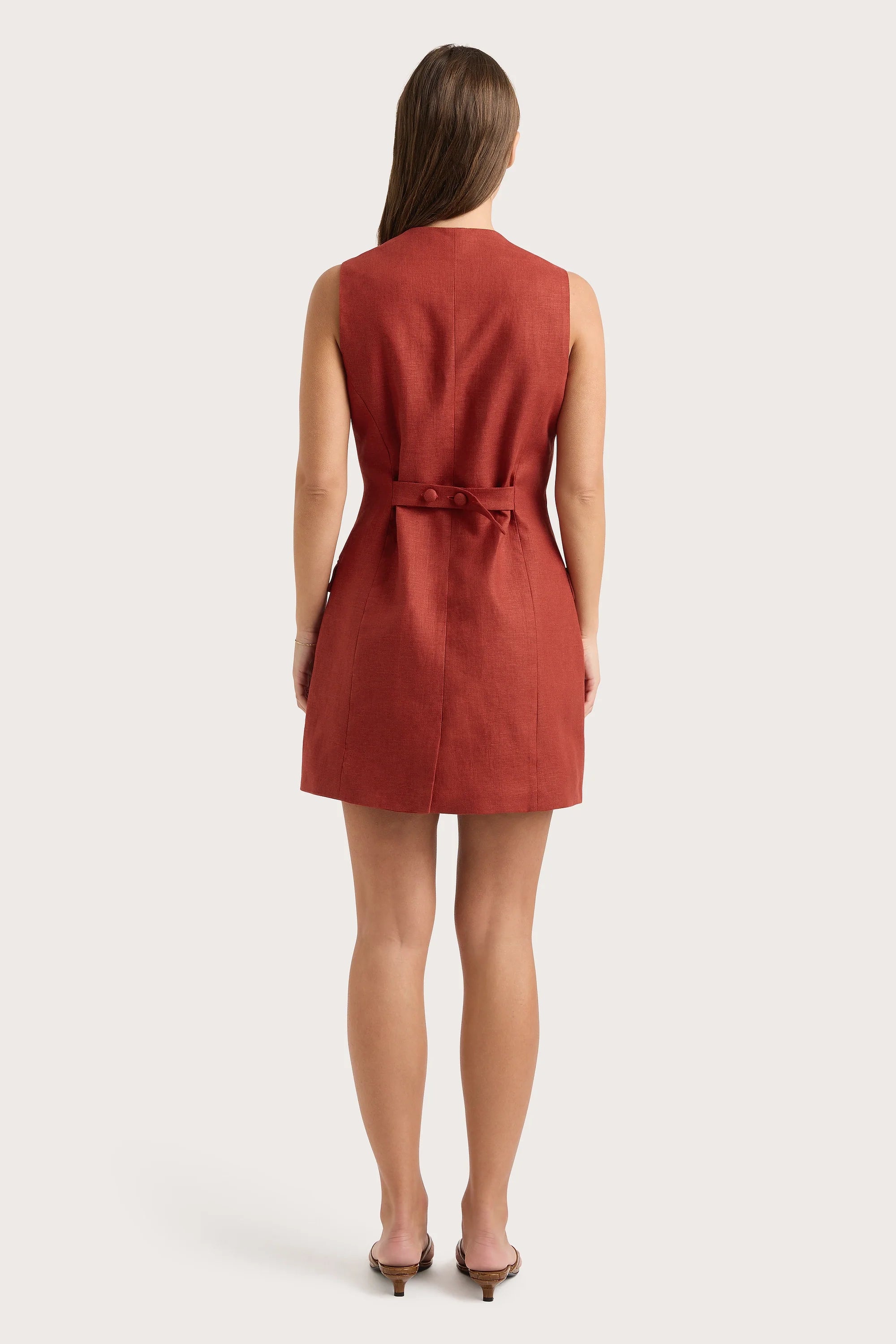 Jane Mini Dress Garnet - Final Sale