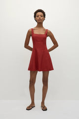Felice Mini Dress Deep Red - Final Sale