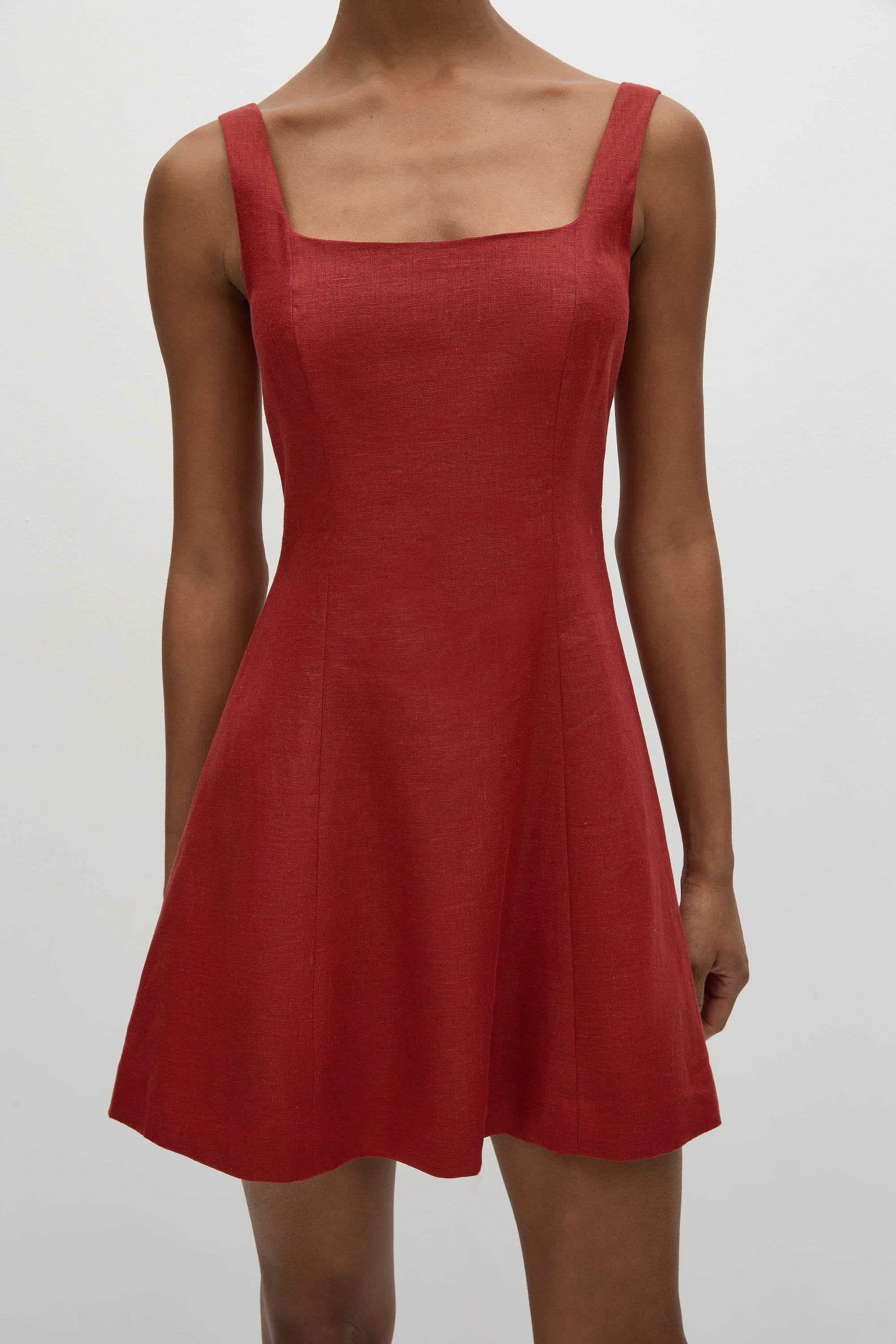 Felice Mini Dress Deep Red - Final Sale