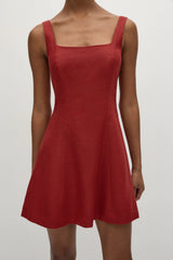 Felice Mini Dress Deep Red - Final Sale