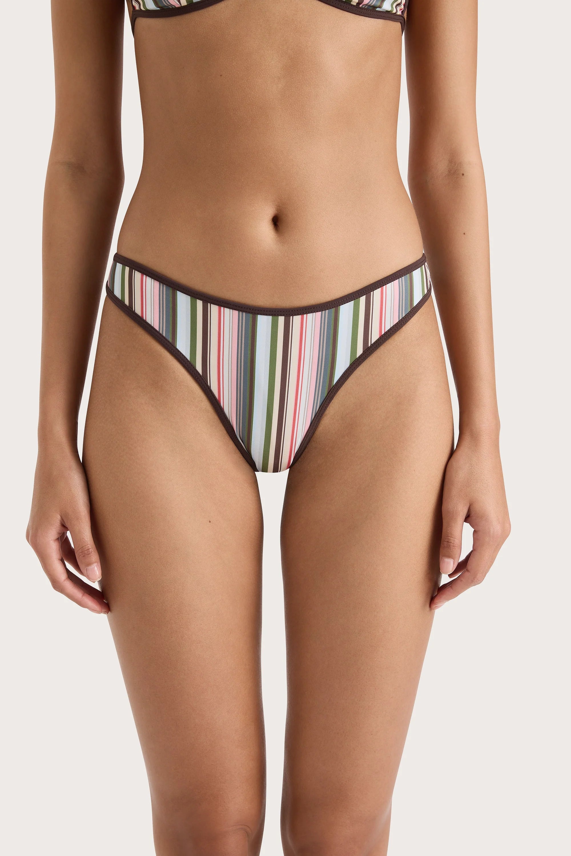 Ania Bikini Bottom Meleu Stripe Multi - Final Sale