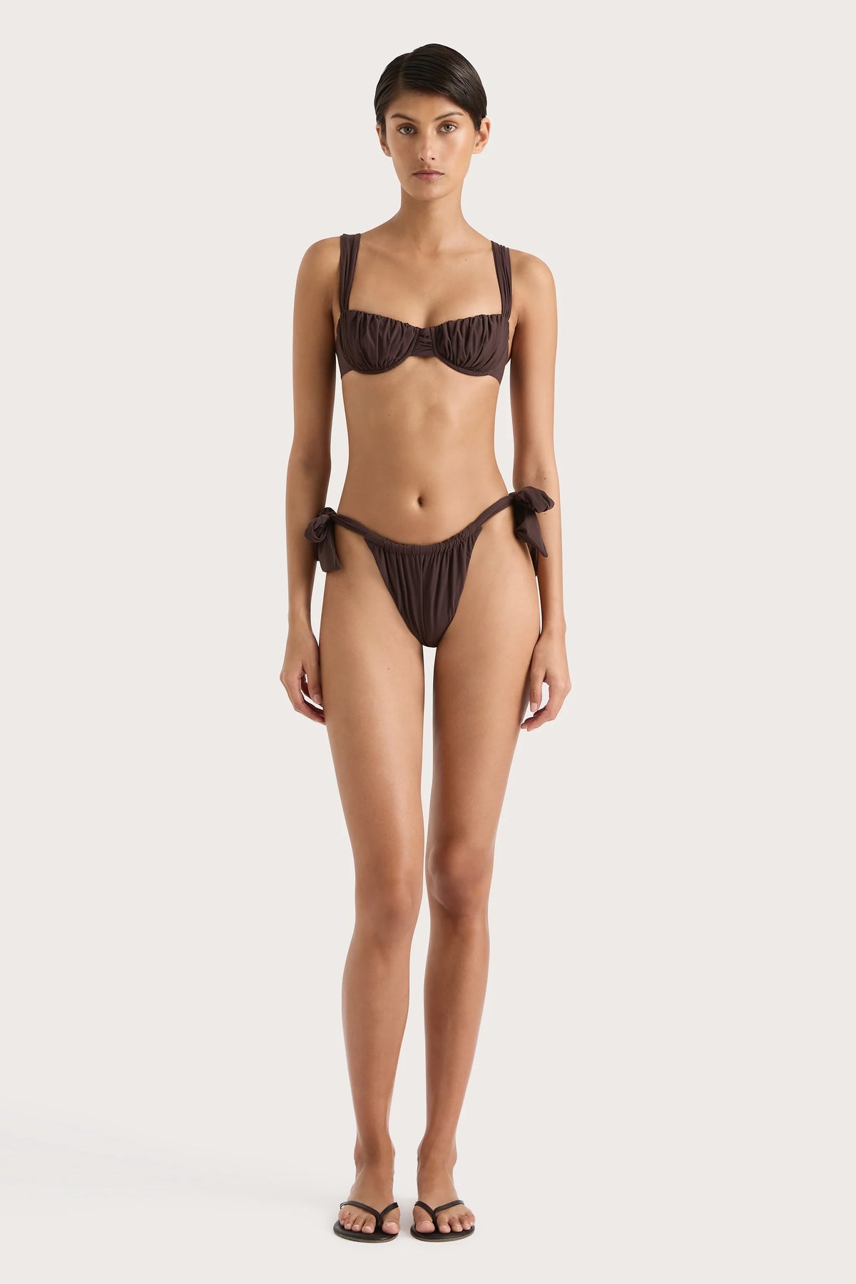 Emily Bikini Top Coffee - Final Sale