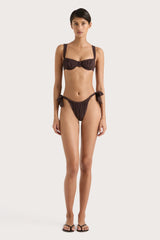 Emily Bikini Top Coffee - Final Sale