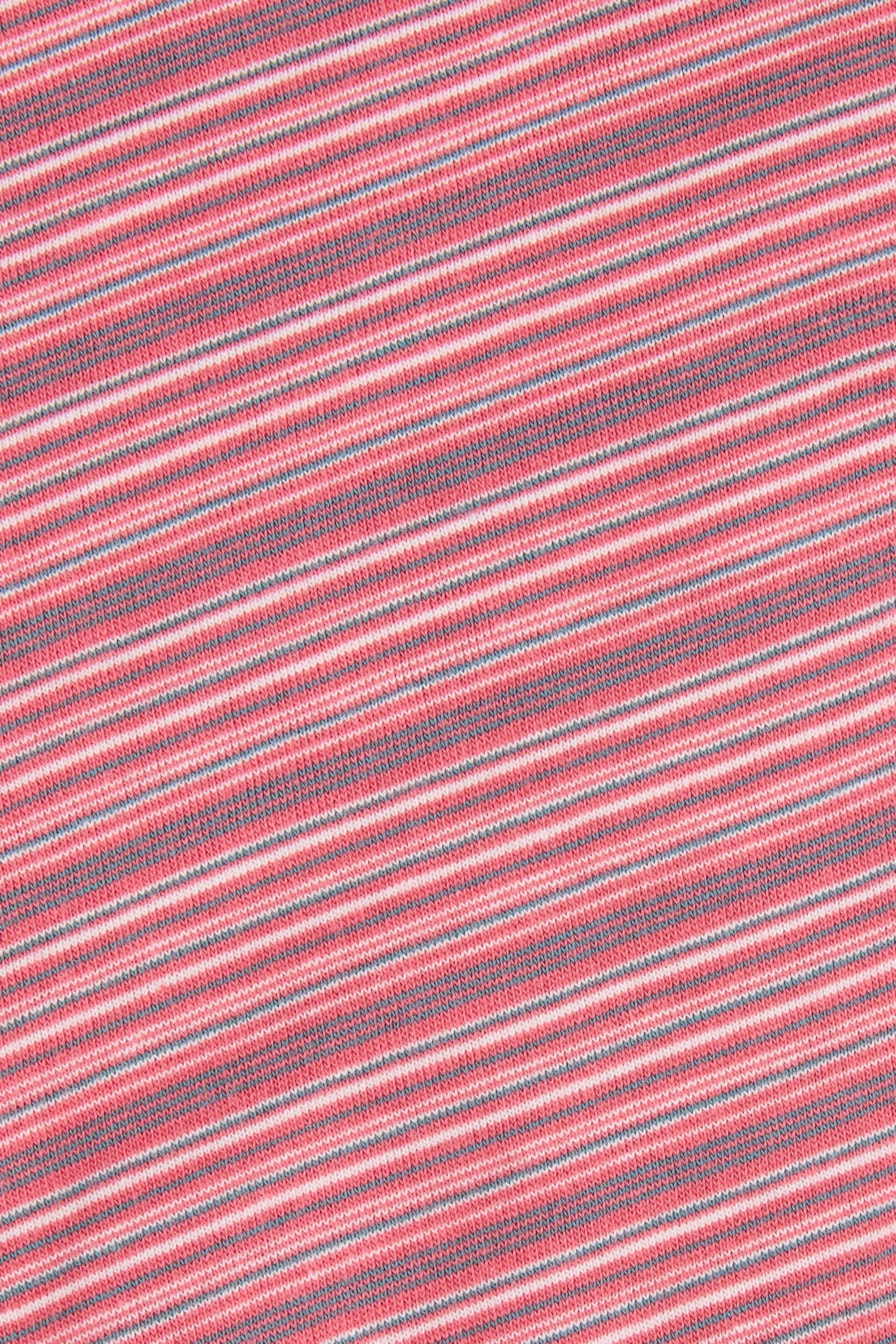 Maceio T-Shirt Vermillion Stripe - Final Sale