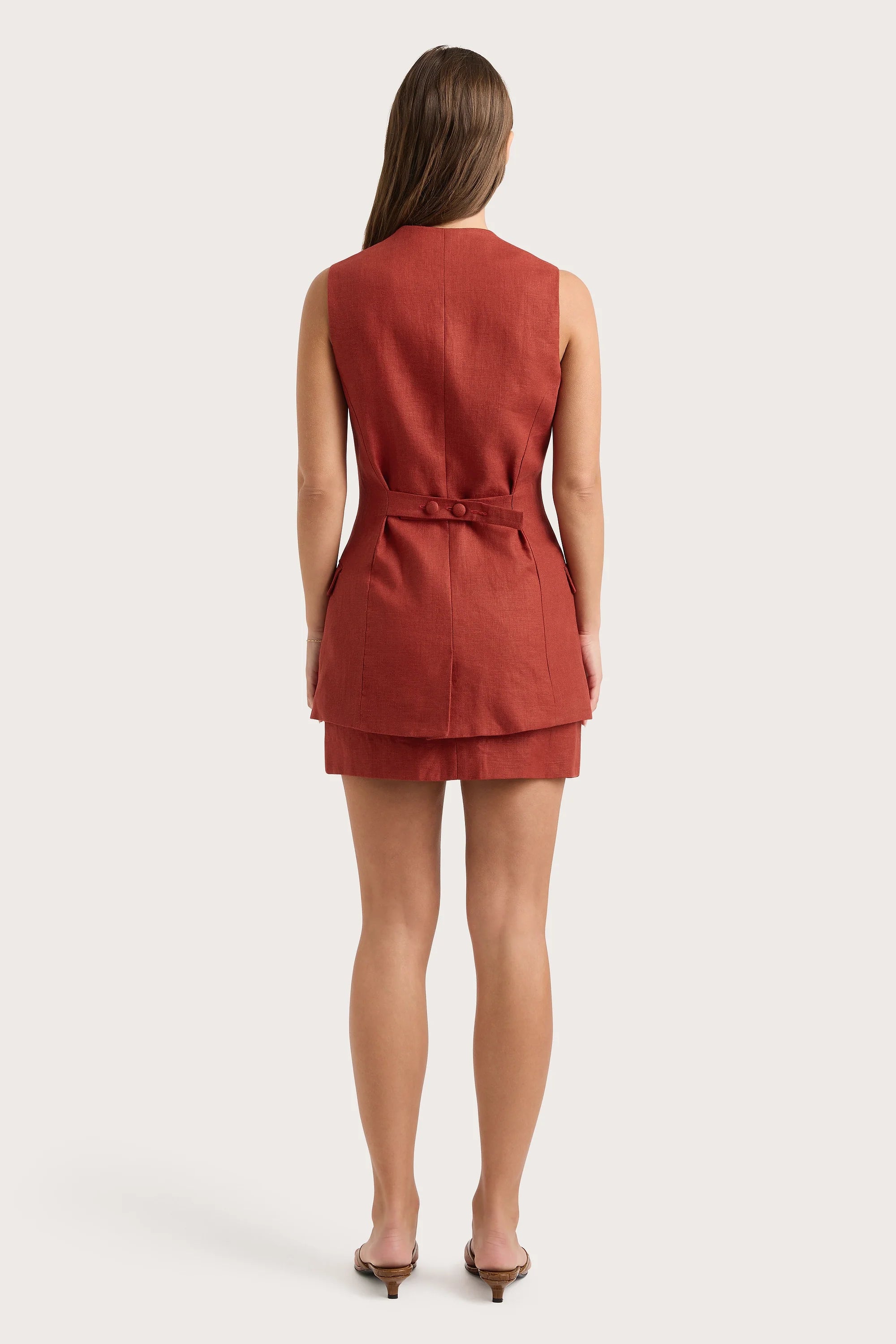 Jane Mini Skirt Garnet - Final Sale