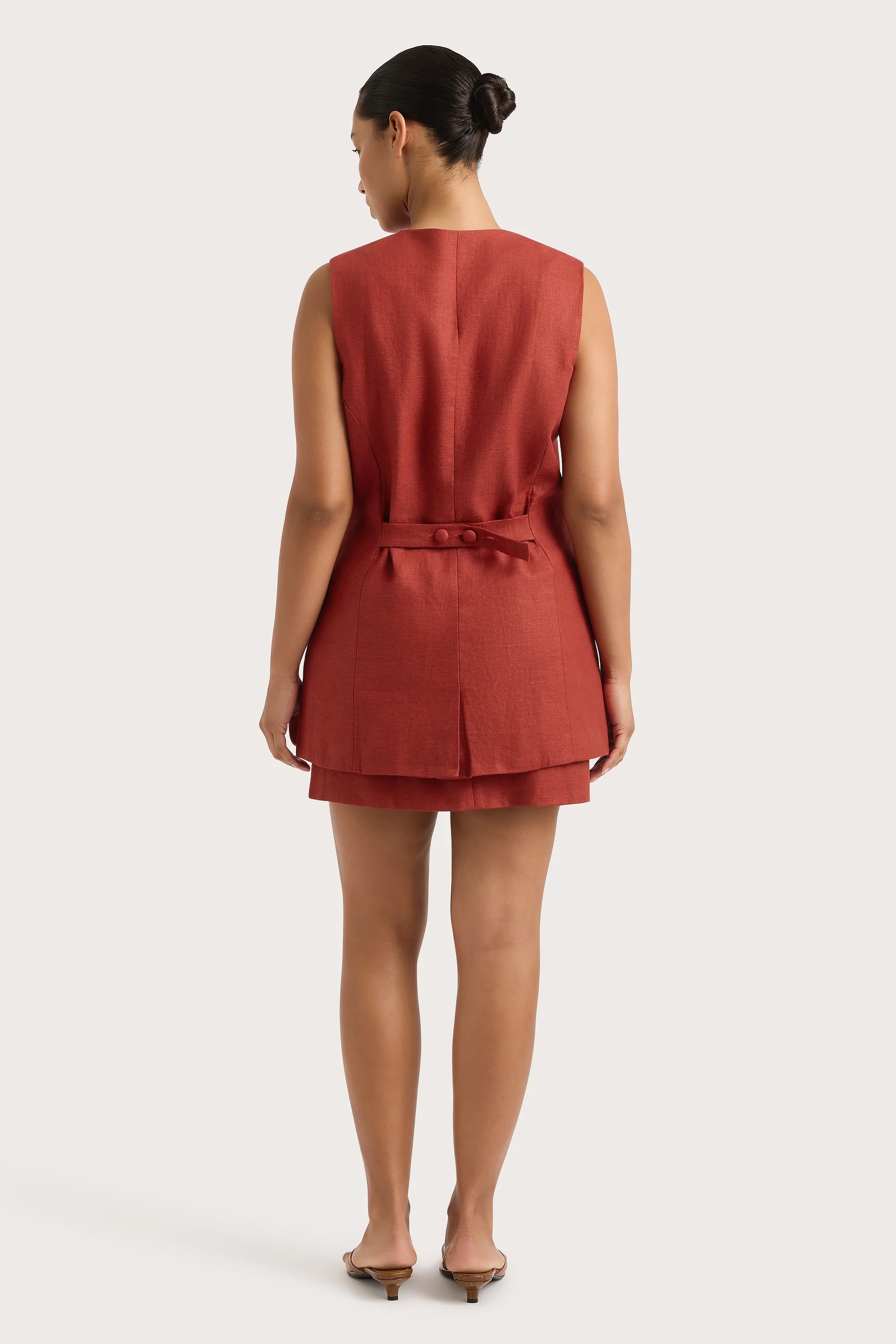 Jane Mini Skirt Garnet - Final Sale