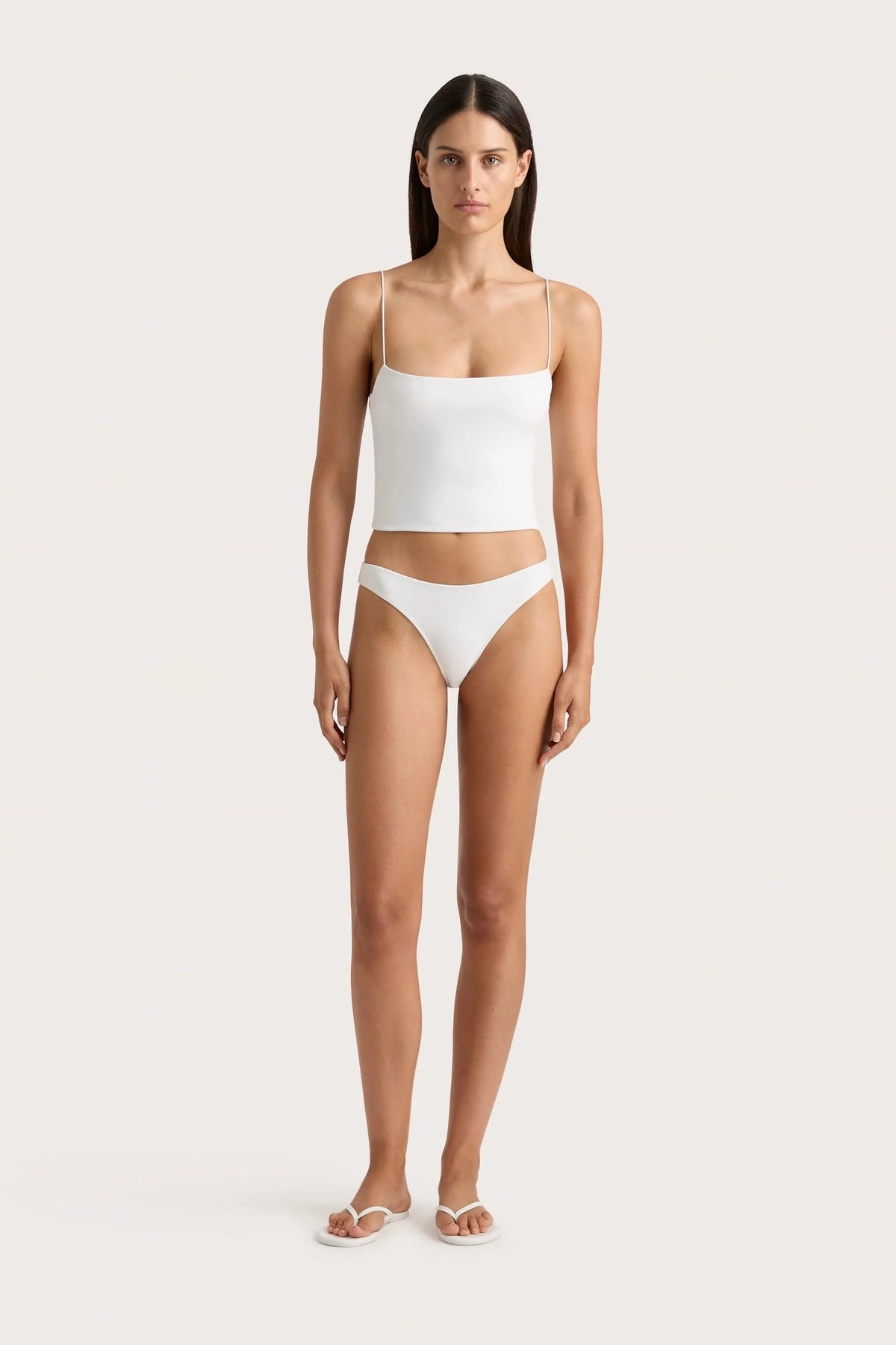 Jean Swim Top White - Final Sale
