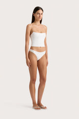 Jean Swim Top White - Final Sale