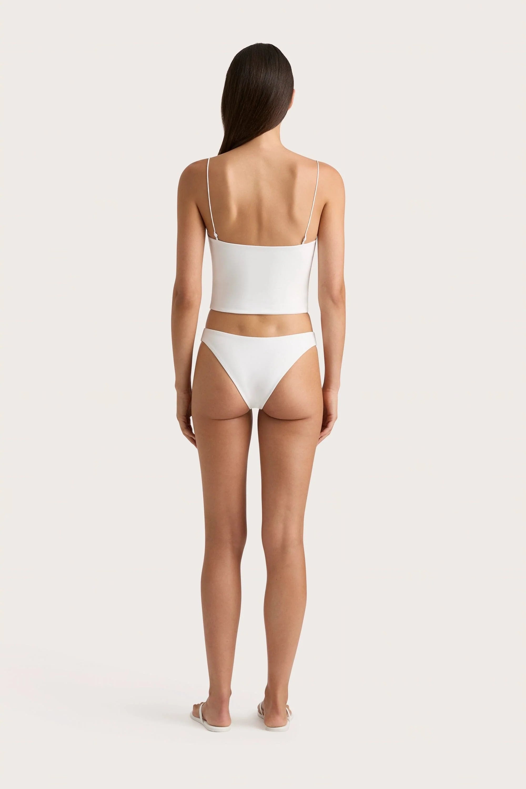 Jean Swim Top White - Final Sale