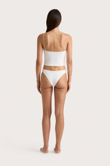 Jean Swim Top White - Final Sale