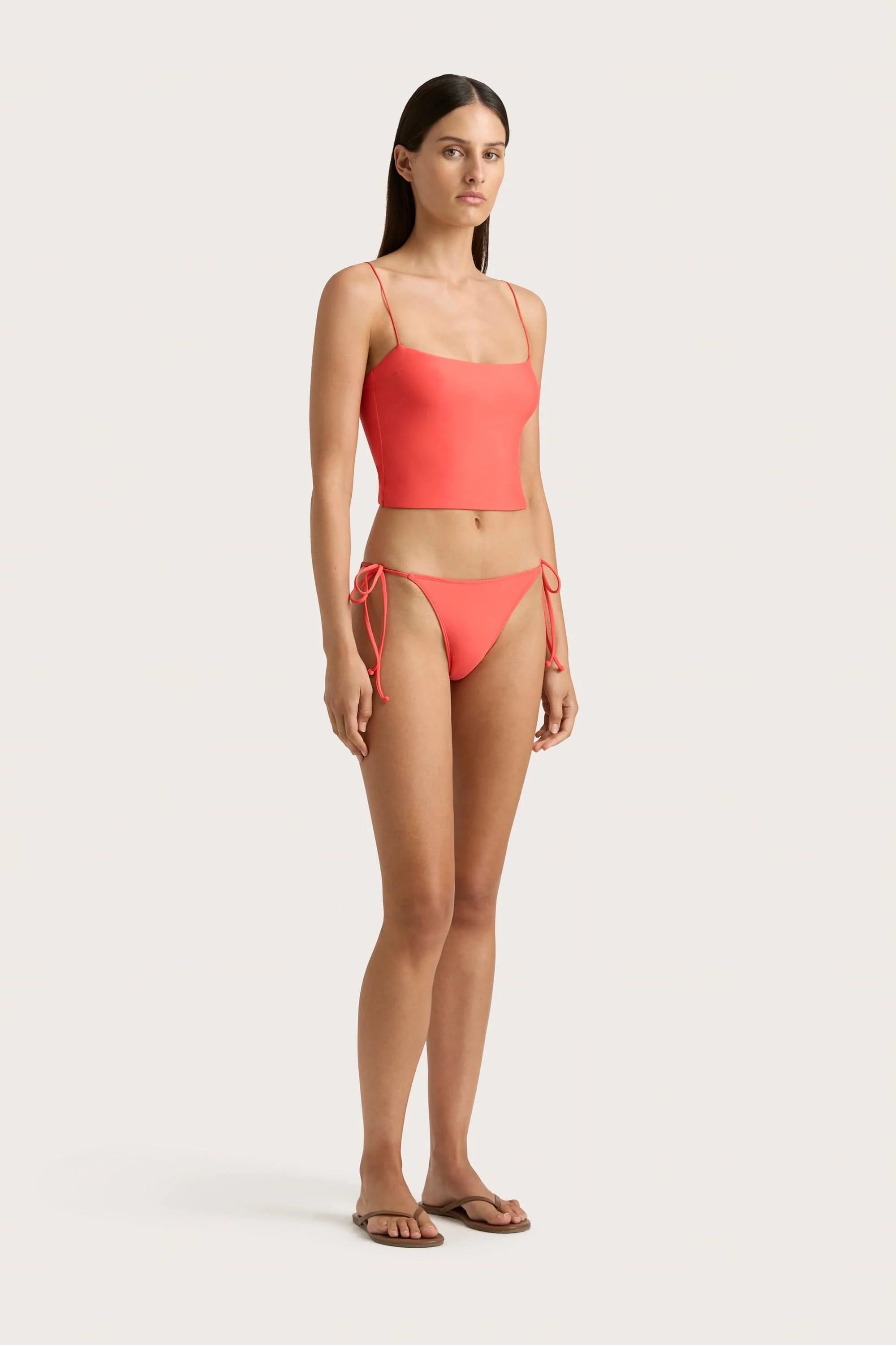 Jean Swim Top Vermillion - Final Sale