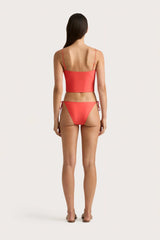 Jean Swim Top Vermillion - Final Sale