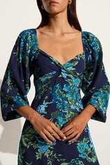 Amias Mini Dress Escala Floral Navy - Final Sale