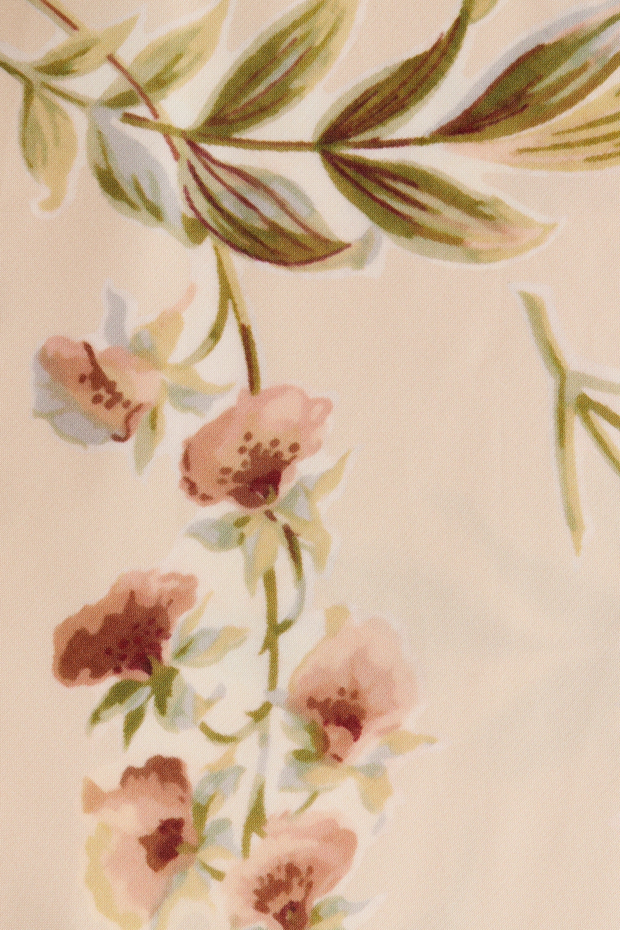 Yolaine Midi Dress Jardin Floral Blush - Final Sale