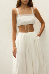 Renee Top Ixora Lace White