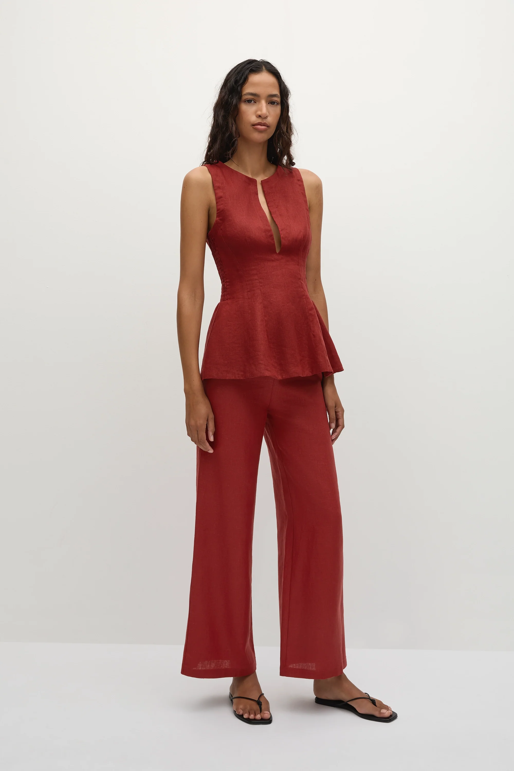 Melia Top Deep Red - Final Sale