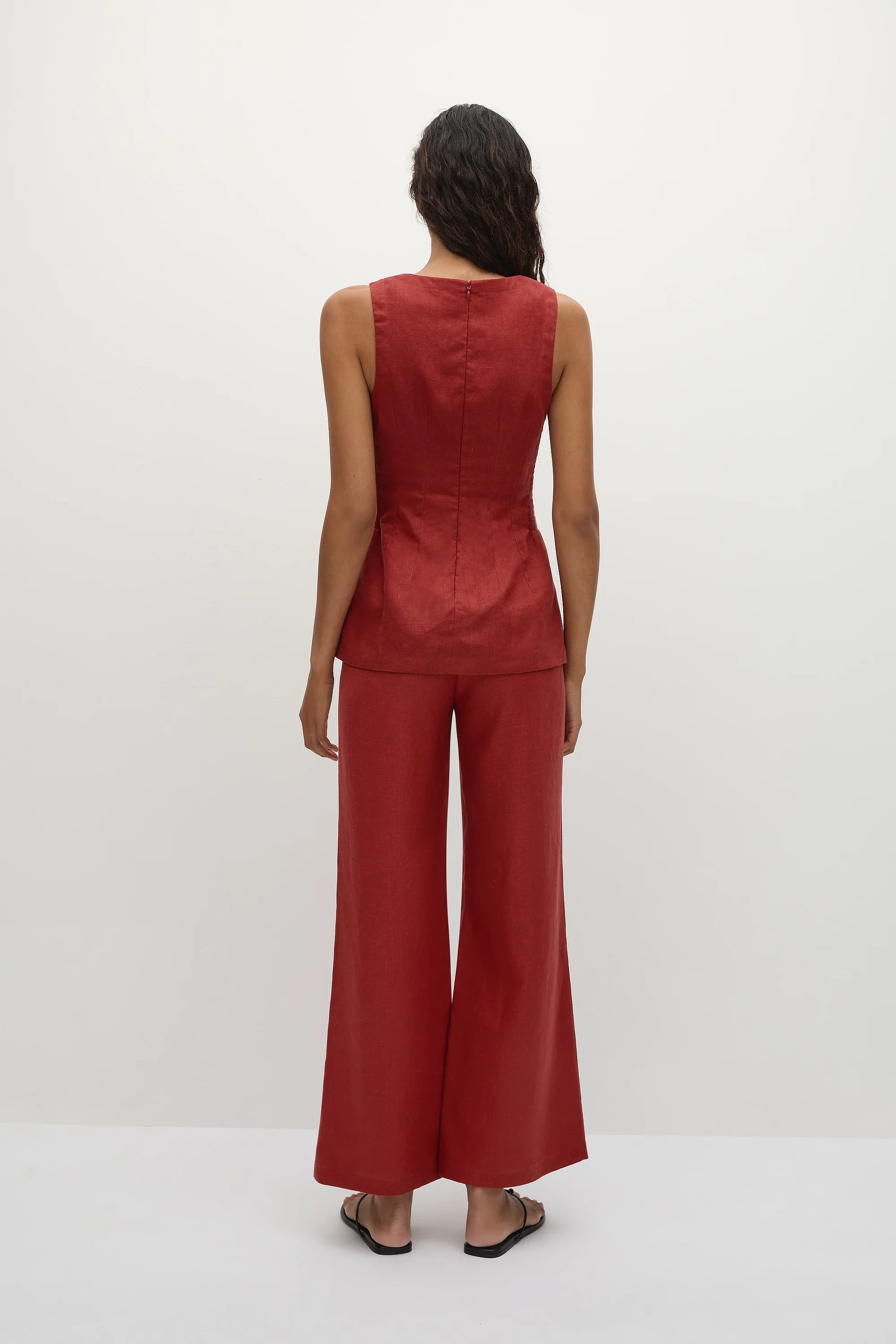 Syna Pant Deep Red - Final Sale