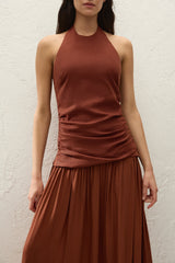 Tali Maxi Dress Terracotta