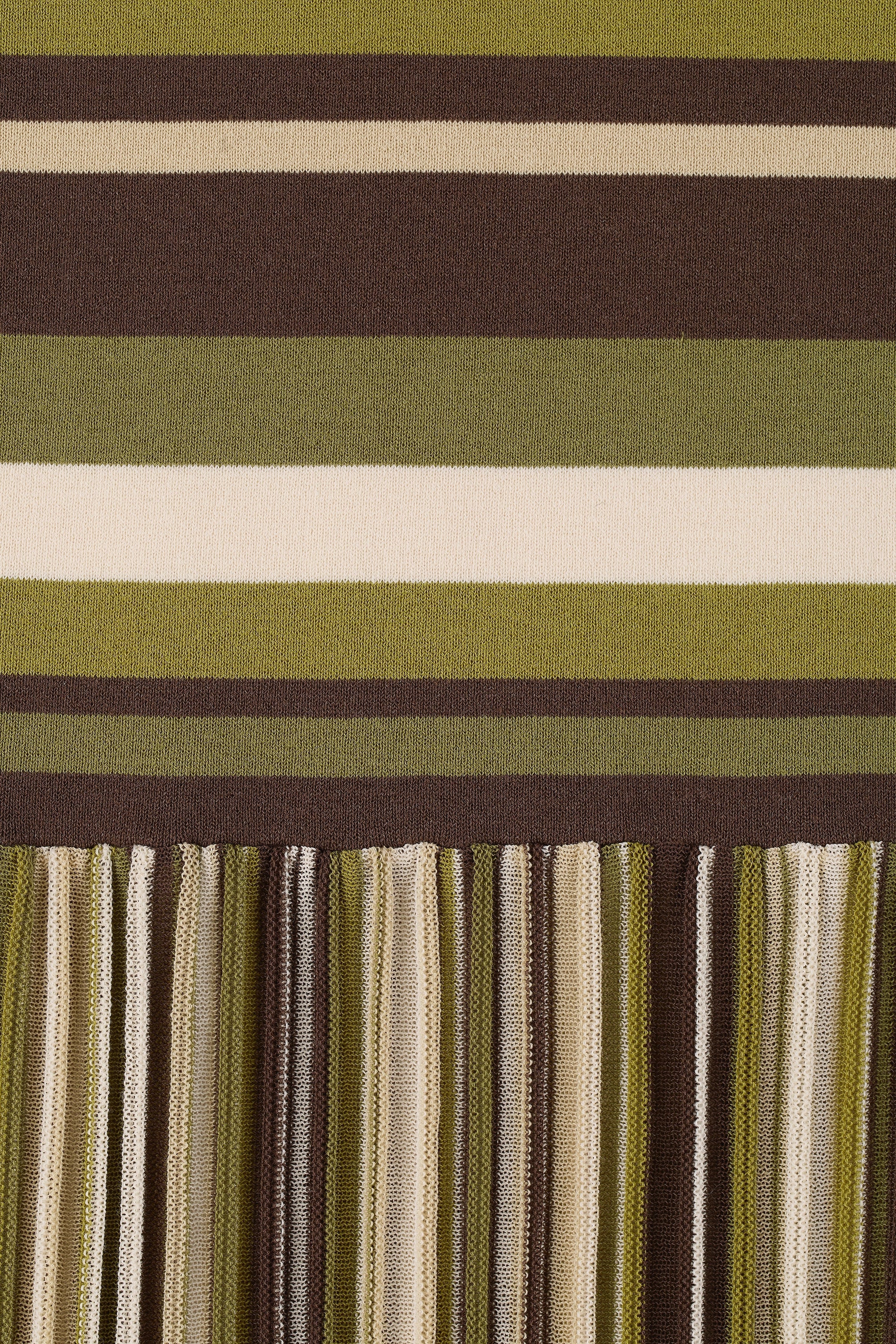 Essenia Knit Dress Espresso Pine Stripe