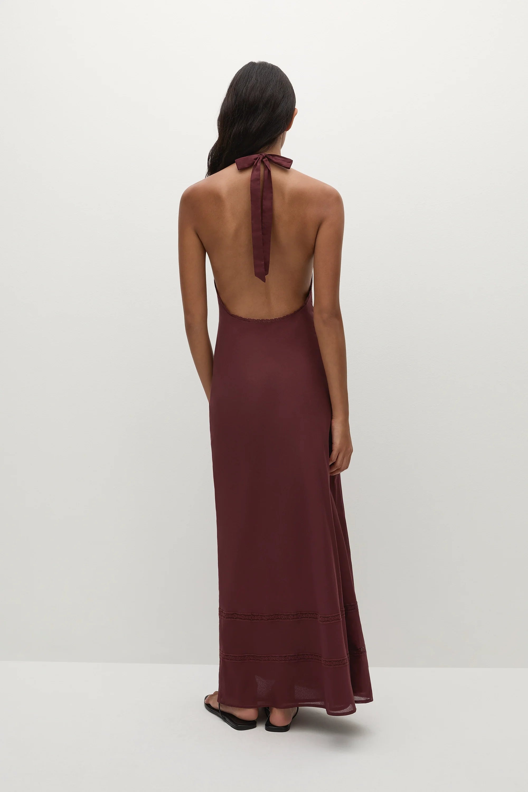 Jasmine Maxi Dress Bordeaux - Final Sale