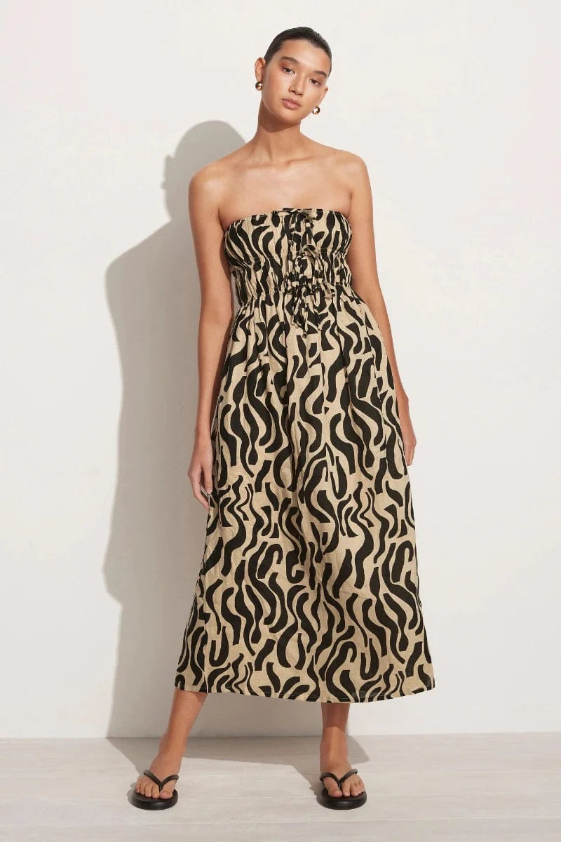 Contessa Midi Dress La Cateau Print - Final Sale
