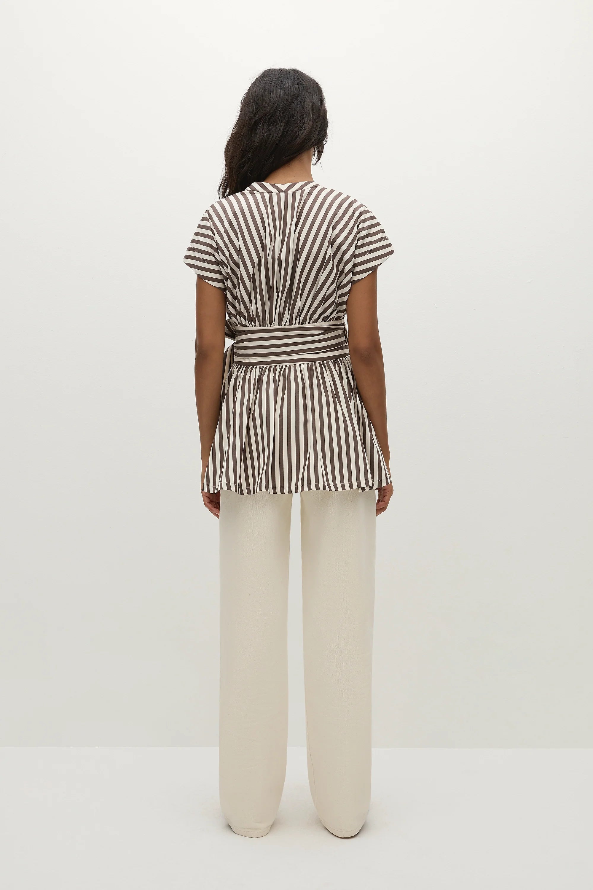 Lova Top Norway Stripe Espresso - Final Sale