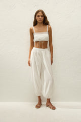 Maratea Pant Ixora Lace White