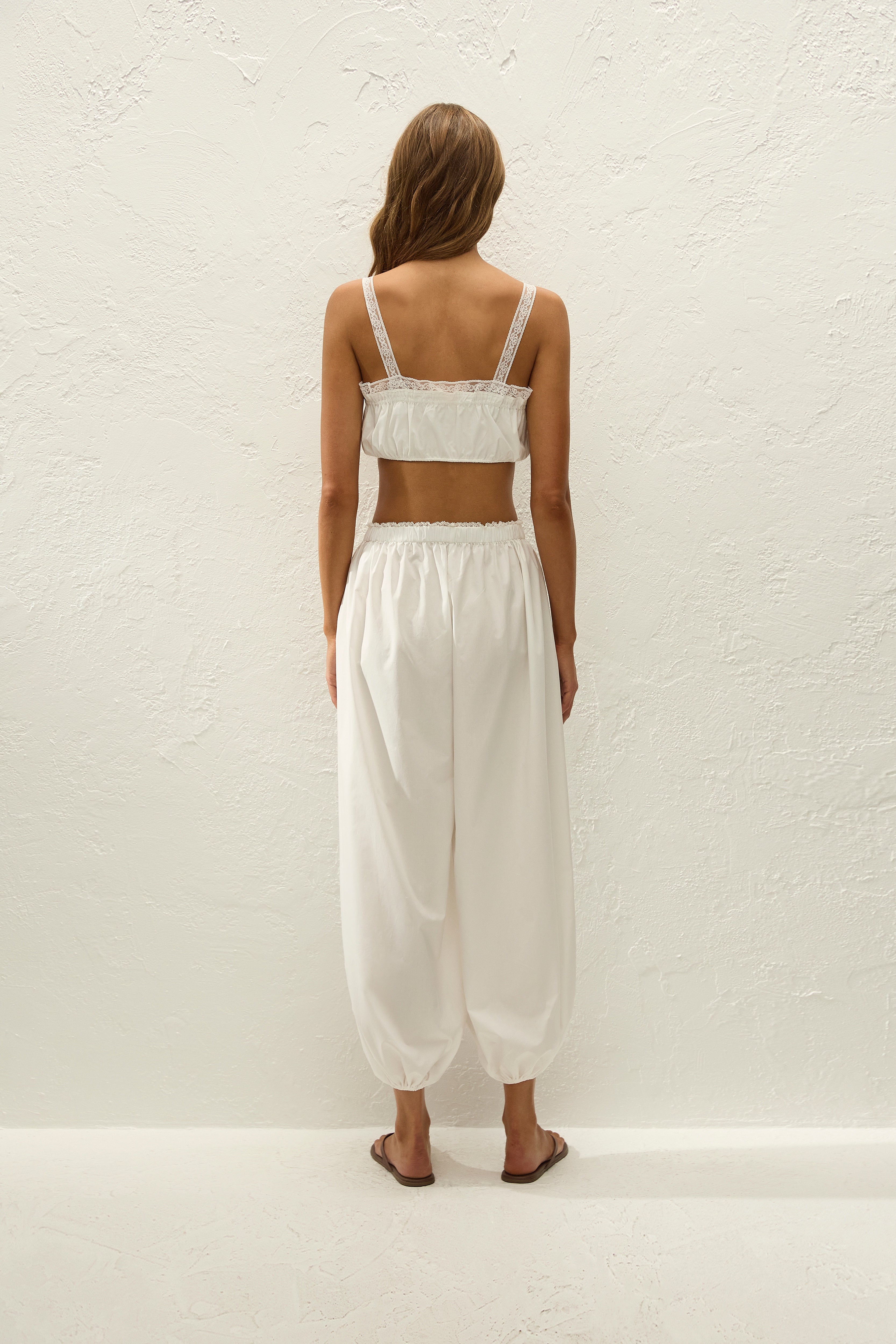 Maratea Pant Ixora Lace White