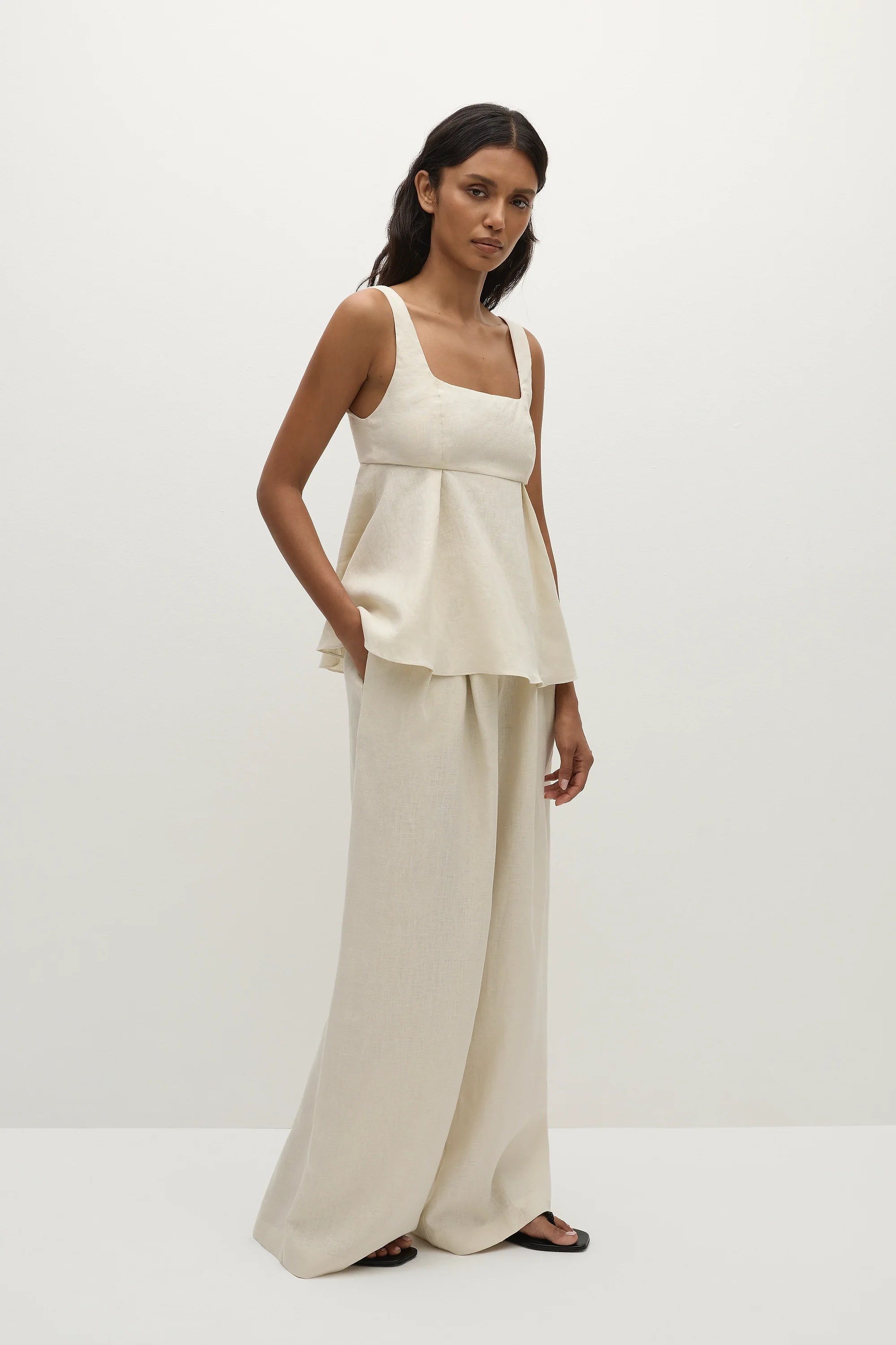Sofia Trouser Ecru
