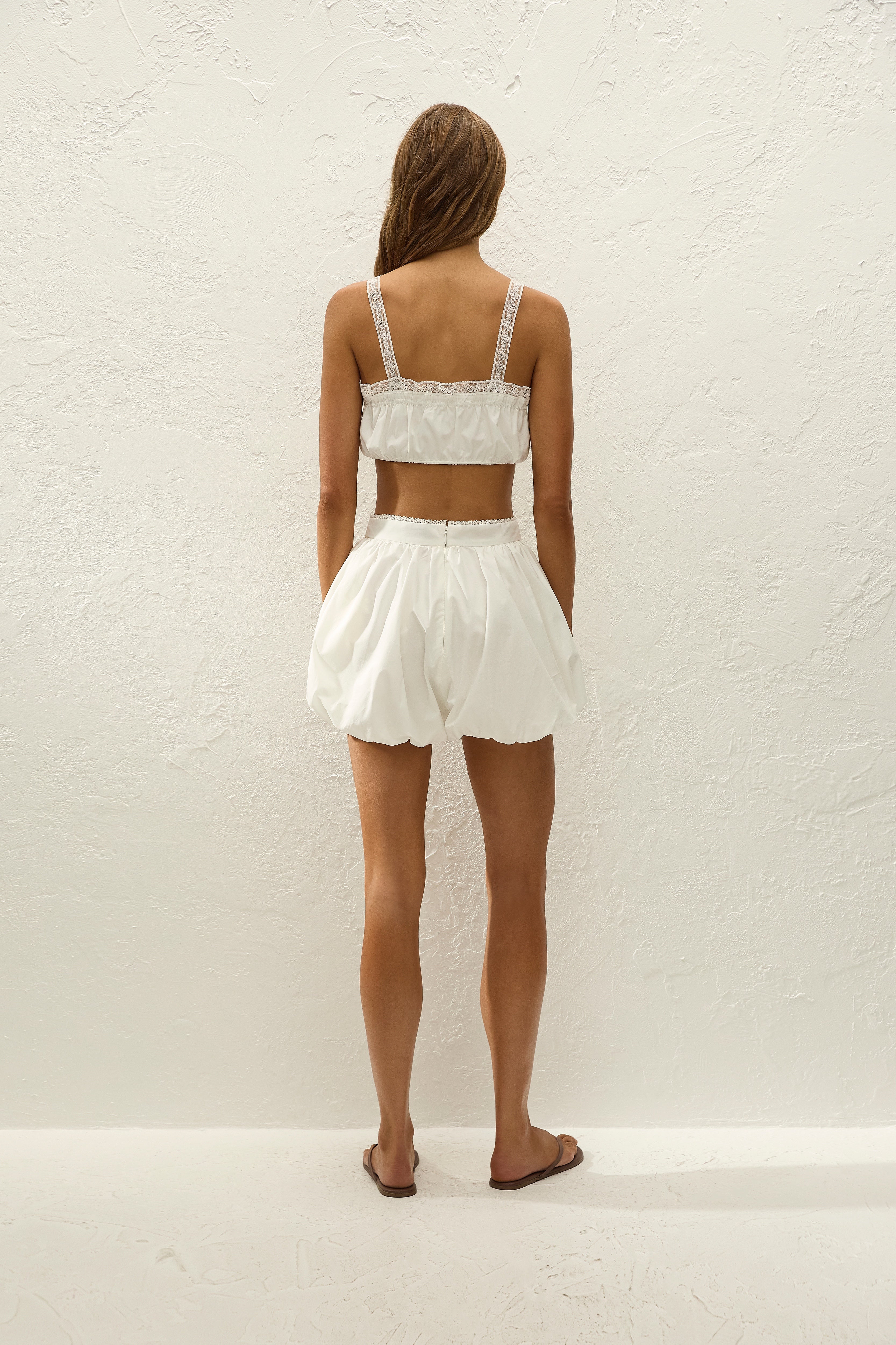 Arras Short Ixora Lace White