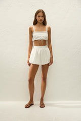Arras Short Ixora Lace White