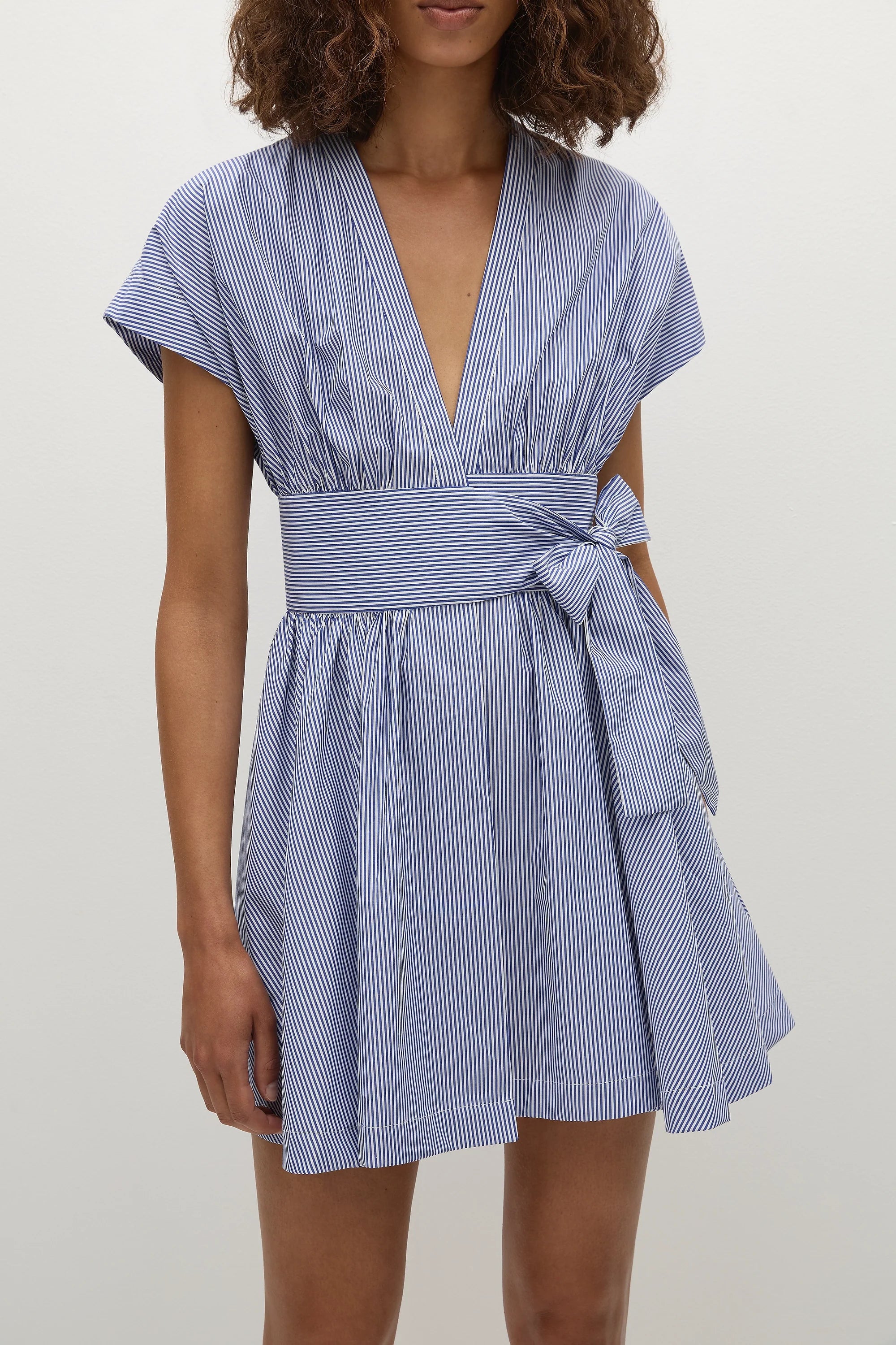 Lova Mini Dress Helle Stripe Vintage Navy - Final Sale