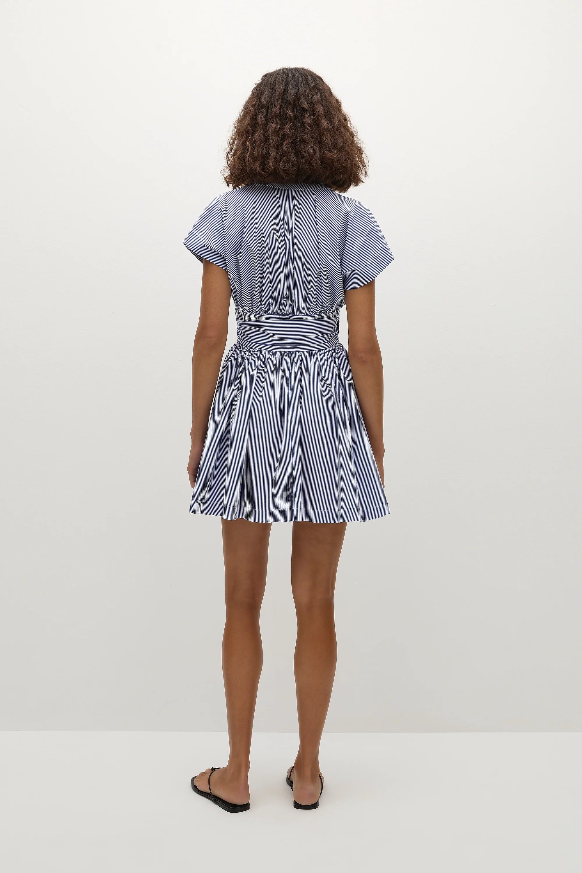 Lova Mini Dress Helle Stripe Vintage Navy - Final Sale