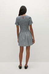 Edda Mini Dress Hanne Gingham Vintage Navy - Final Sale