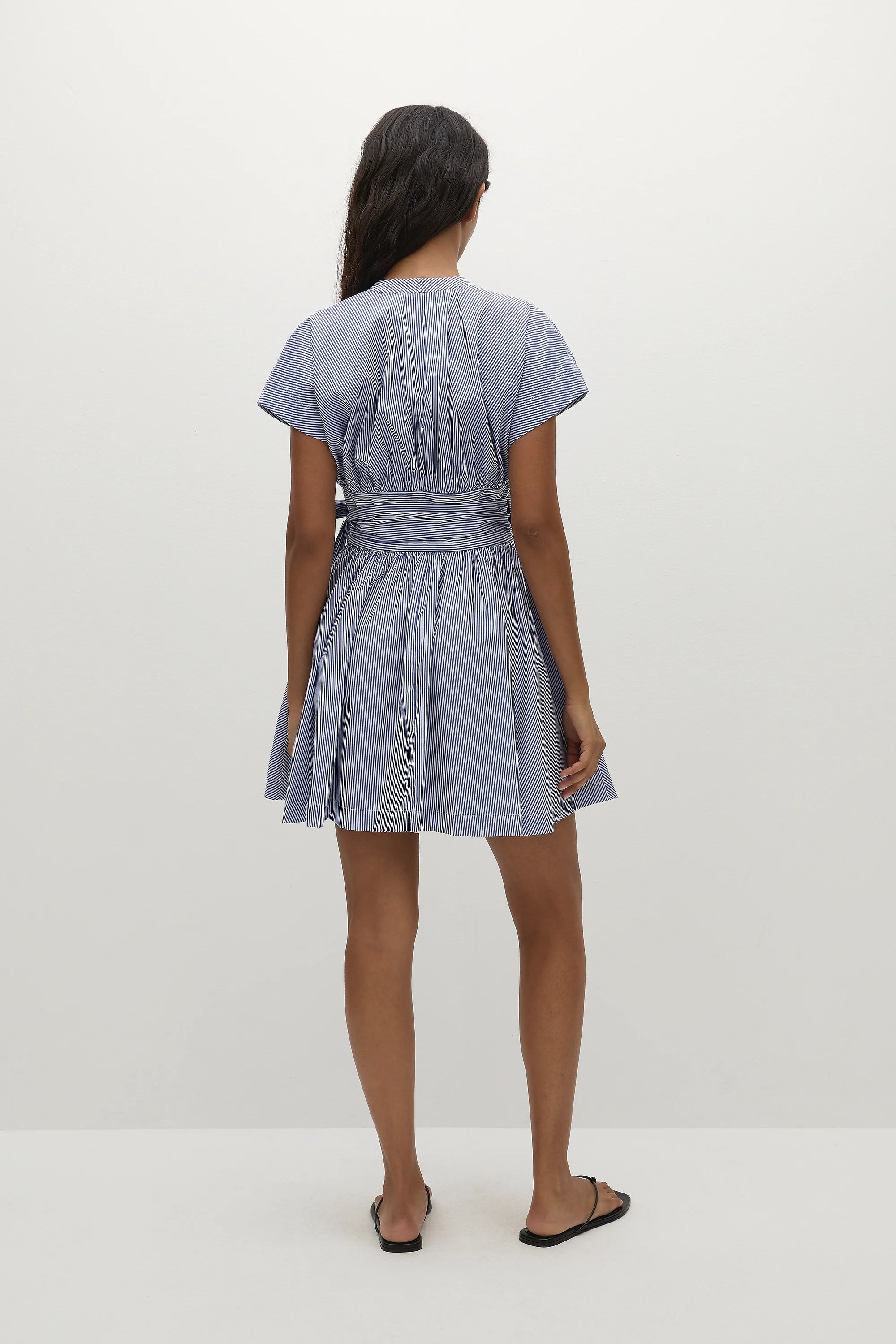 Lova Mini Dress Helle Stripe Vintage Navy - Final Sale