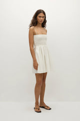 Jean Mini Dress White