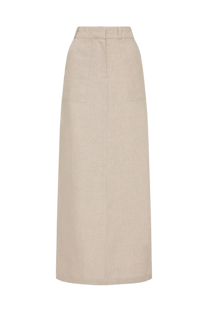 Amreli Maxi Skirt Natural - Final Sale