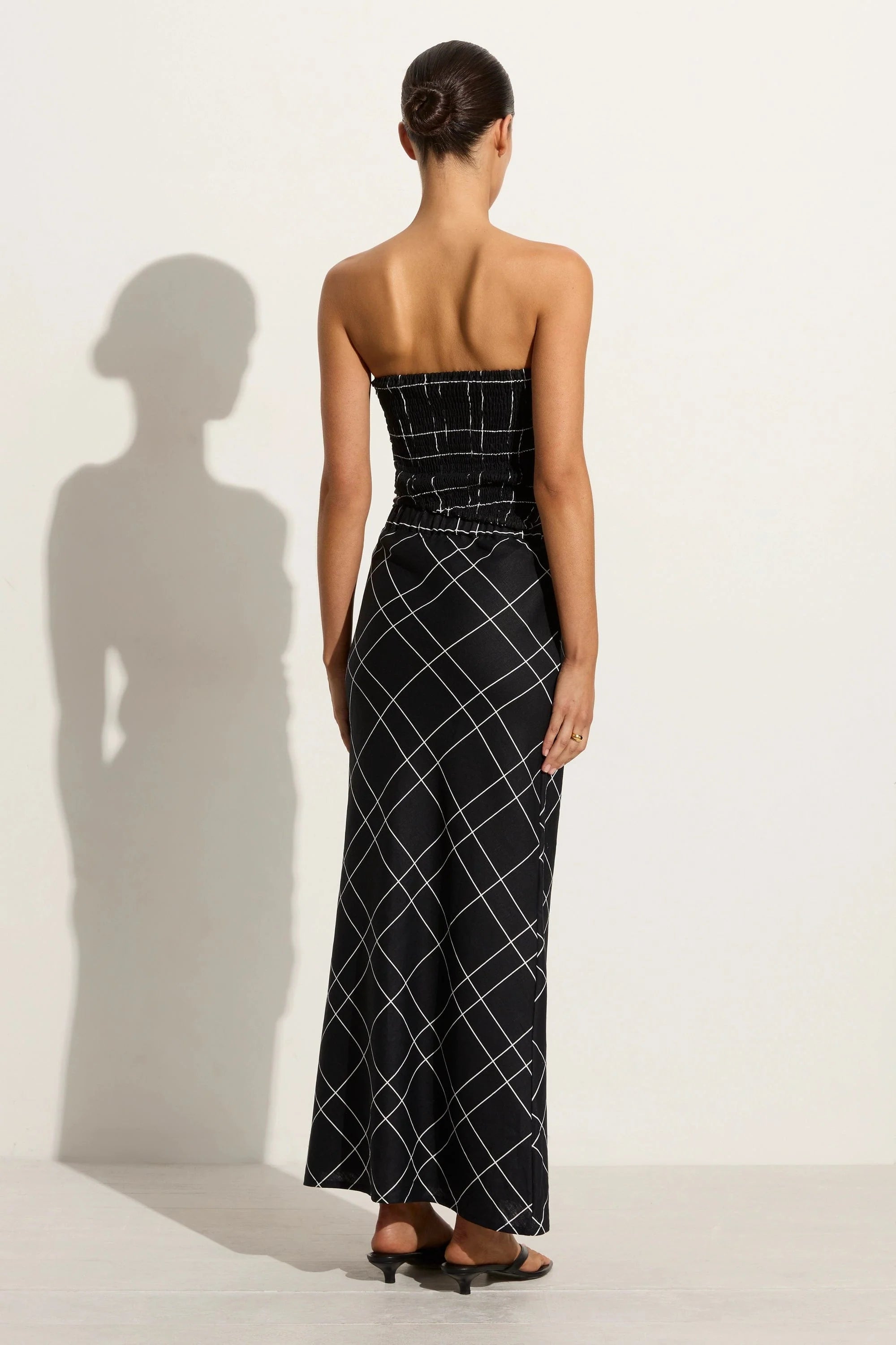 Setubal Top Letizia Check Black - Final Sale